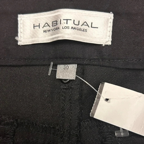 Habitual Denim Annex Onyx High Rise Cargo Pants Skinny Zipper Leg Stretchy - Picture 8 of 12